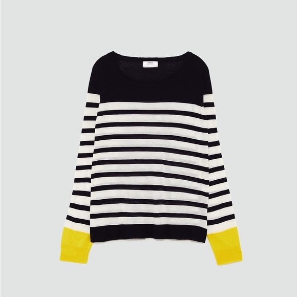 Zara striped light knit sweater - Picture 1 of 9